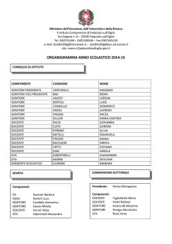 Organigramma 2014-15 - II Istituto Comprensivo di Palazzolo sull