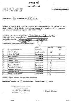 Rimodulazione del Fondo per lo Sviluppo e la Coesione assegnato