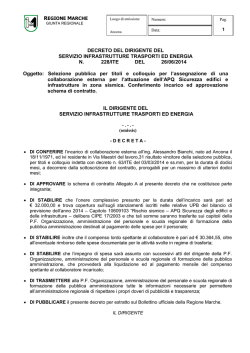 DECRETO DEL DIRIGENTE DEL