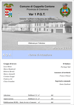 NDA Var 1 P.G.T. - Comune di Cappella Cantone