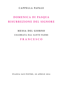 domenica di pasqua risurrezione del signore
