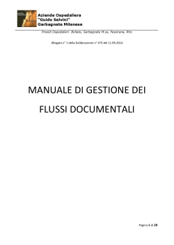 manuale di gestione dei flussi documentali