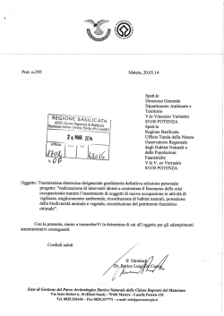 graduatoria finale - Regione Basilicata