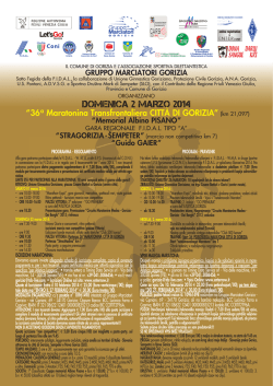 DOMENICA 2 MARZO 2014
