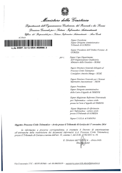 DGSIA PROT 29988_14 - Ordine degli Avvocati di Gorizia