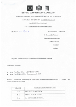 istituto comprensivo "lcapuana" - Istituto Comprensivo "Luigi