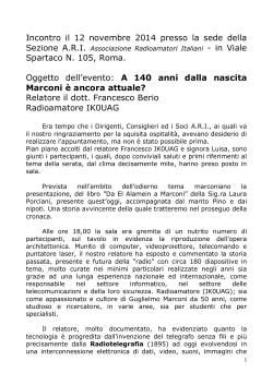 2014 11 12 Convegno di Marconi presso ARI Roma
