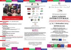 EDUCAZIONE INTERCULTURALE