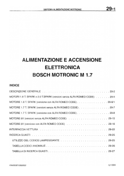 el impianto elettrico e diagnosi - sistema di alimentazione motronic