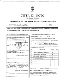 CITTÀ DI NOTO - Comune di Noto