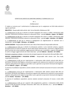 Bando (PDF) - Scuola Normale Superiore