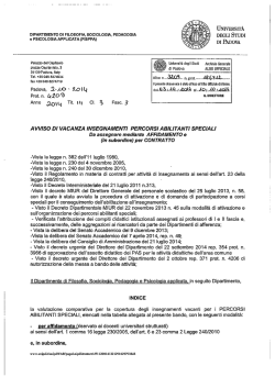 Download Bando - Fisppa - Universit&agrave; degli Studi di Padova