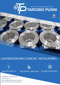 Scarica Brochure - Elettromeccanica Tarcisio Pugni