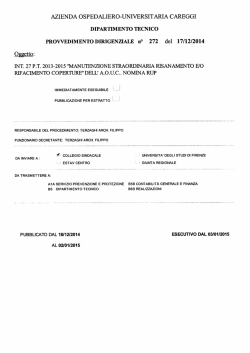 int. 27 p.t. 2013-2015 "manutenzione straordinaria risanamento e/o