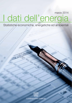 Statistiche economiche, energetiche ed ambientali