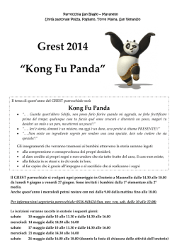 Grest 2014 &ldquo;Kong Fu Panda&rdquo;