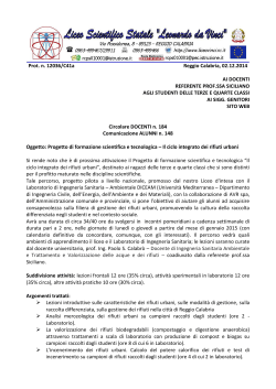 Prot. n. 12036/C41a Reggio Calabria, 02.12.2014 AI DOCENTI