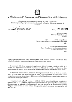 Nota Ministeriale 6663
