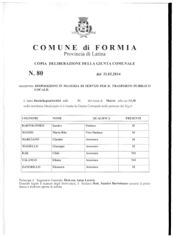 DISPOSIZIONI IN MATERIA DI SERVIZI PER IL TRASPORTO