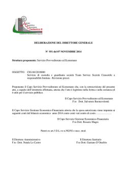 servizio di custodia e guardiania società team service società