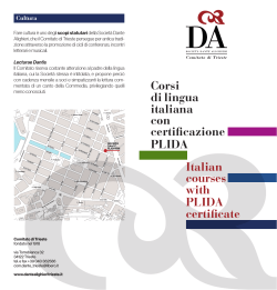 Scarica la brochure dei corsi di lingua italiana con certificazione