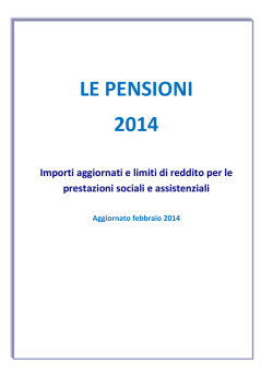 LE PENSIONI 2014