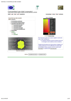 ColorCalc / Convertitori per dati cromatici
