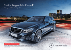 Download listino prezzi Classe E station wagon valido dal 14.07.2014
