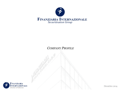 Profilo del Gruppo Finanziaria Internazionale