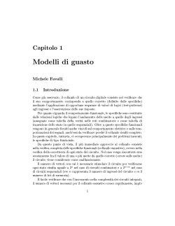 Capitolo 1 odelli di guasto Michele Favalli 1.1 Introduzione Come