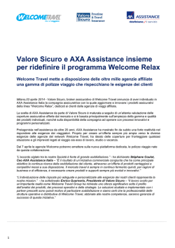 accordo tra valore sicuro e axa assistance