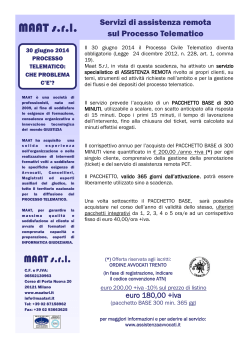 Assistenza PCT - Ordine degli Avvocati di Trento