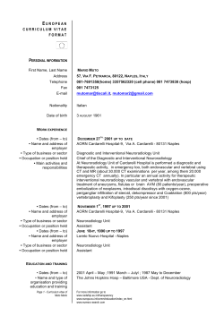 EUROPEAN CURRICULUM VITAE FORMAT