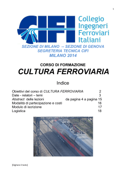 Scarica il programma del corso - Centro Interuniversitario di Ricerca