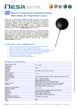 Black Globe Air Temperature sensor