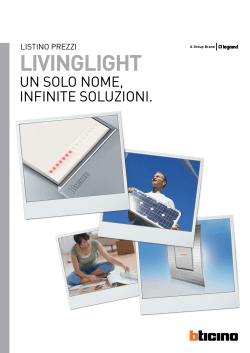 Listino prezzi Livinglight Peso: 2,46 MB Formato: PDF