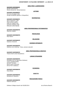Dipartimento Referenti 2014-15