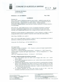 COMUNE Di ALB/SSOLA MARINA - Albo pretorio