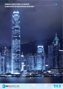 DIMMABLE MULTI POWER LED DRIVERS
