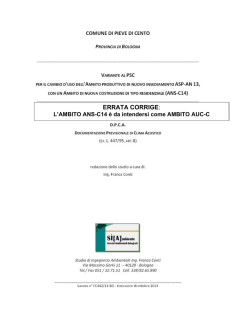 Documentazione previsionale di Clima acustico