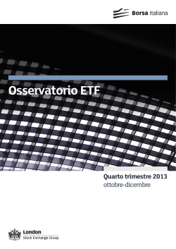 Osservatorio ETF - Borsa Italiana