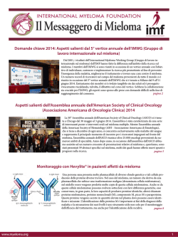 Domande chiave 2014 - International Myeloma Foundation