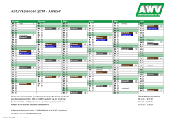 Abfuhrkalender 2014 - Arnstorf - Abfallwirtschaftsverband Isar-Inn