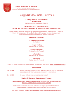 arremBANDA 2014… invita a - Corpo Musicale S. Cecilia di Inveruno