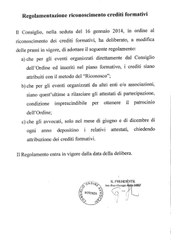 Regolamento - Ordine degli Avvocati Potenza