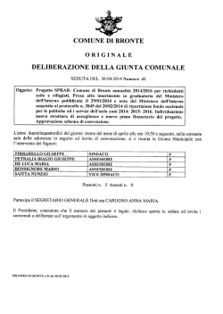 Delibera di Giunta N. 41 del 30-04-2014