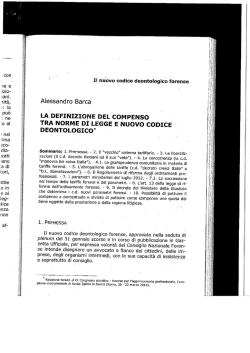 Il nuovo codice deontologico