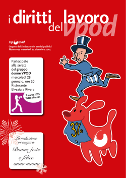 I Diritti del lavoro 9/2014 - Sindacato dei Servizi Pubblici Regione