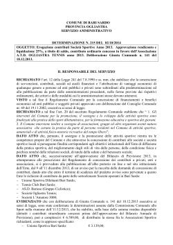 determinazione 215/2014 - comune di bari sardo sito istituzionale