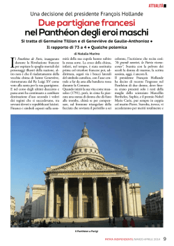 due partigiane francesi nel Panth&eacute;on degli eroi maschi di